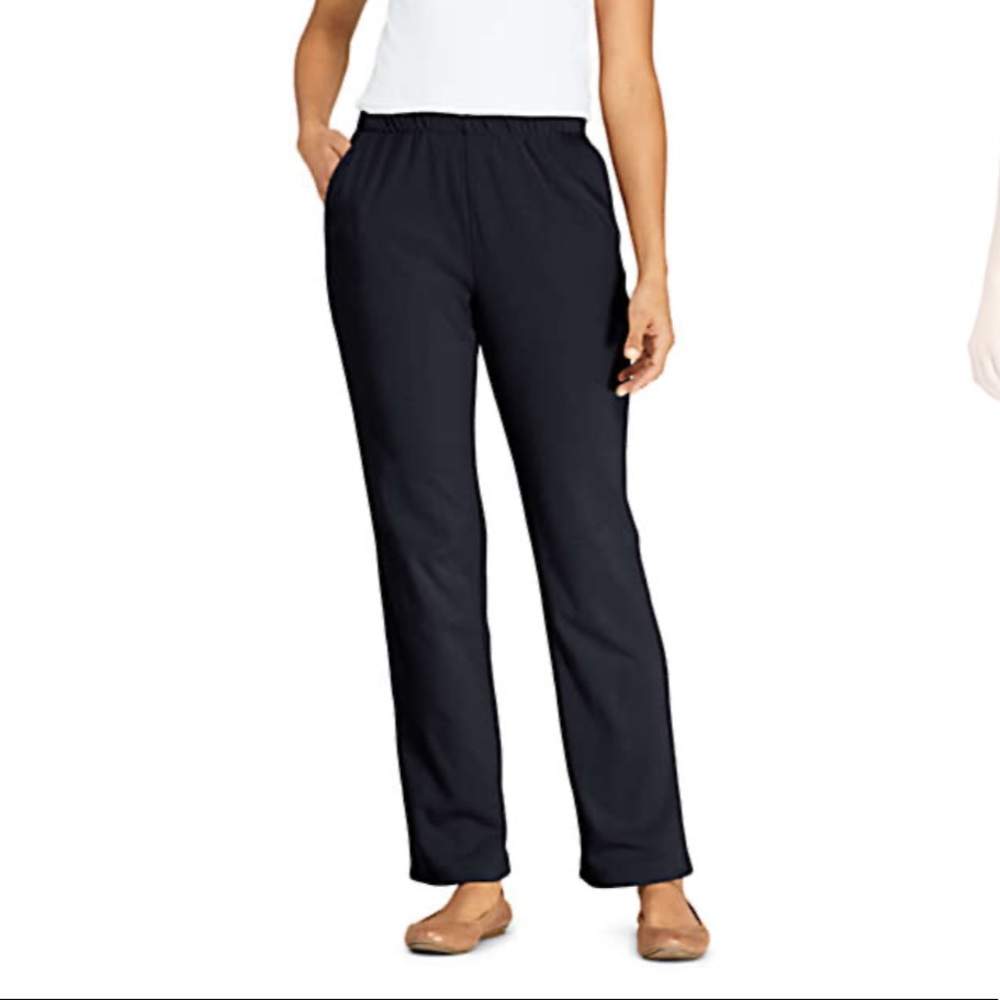 Lands’ End High Rise Elastic Waist Pull On Pants